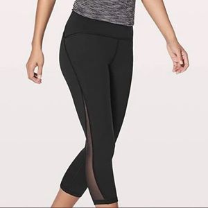Lululemon Train Times Crop Mesh Sides 17”